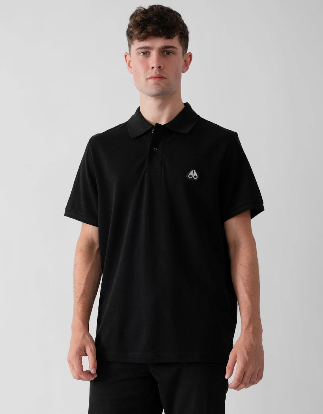 Moose Knuckles Men's Black Everett Polo Shirt - 292 - Size: L