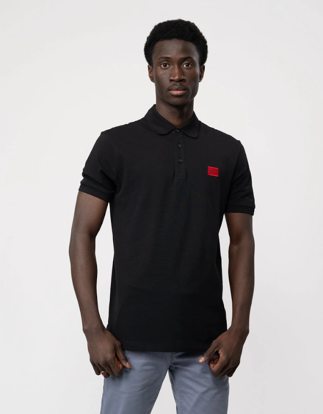 HUGO Dereso232 Mens Cotton-Piqué Slim-Fit Polo Shirt, 5 of 4