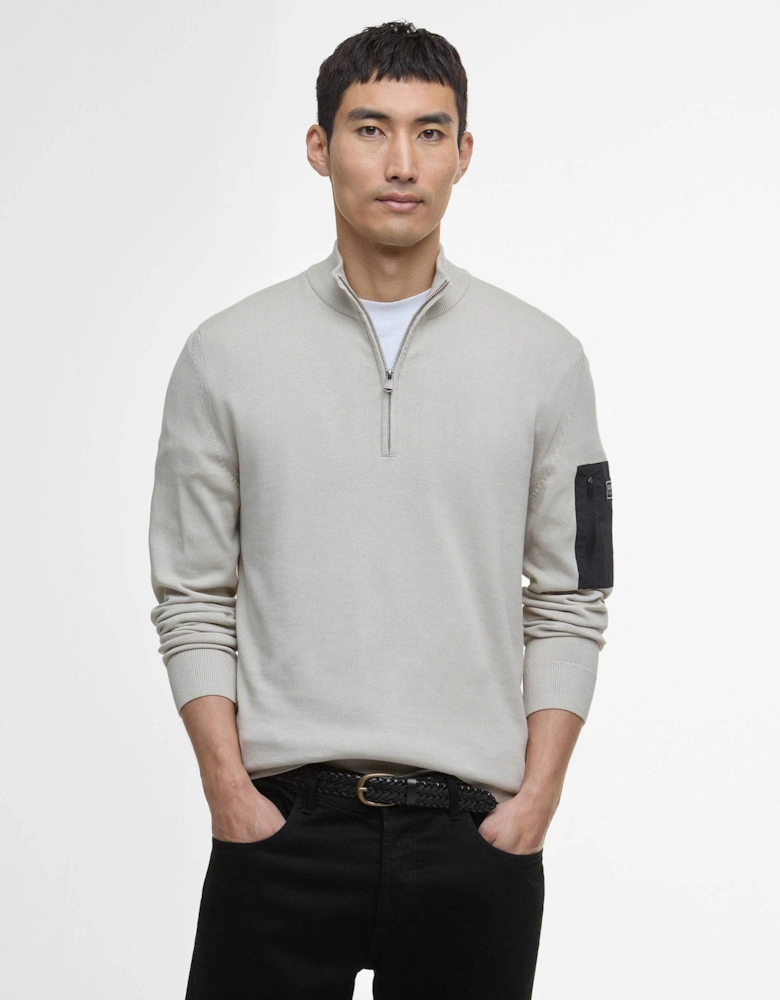 Blades Mens Cotton Half Zip Jumper