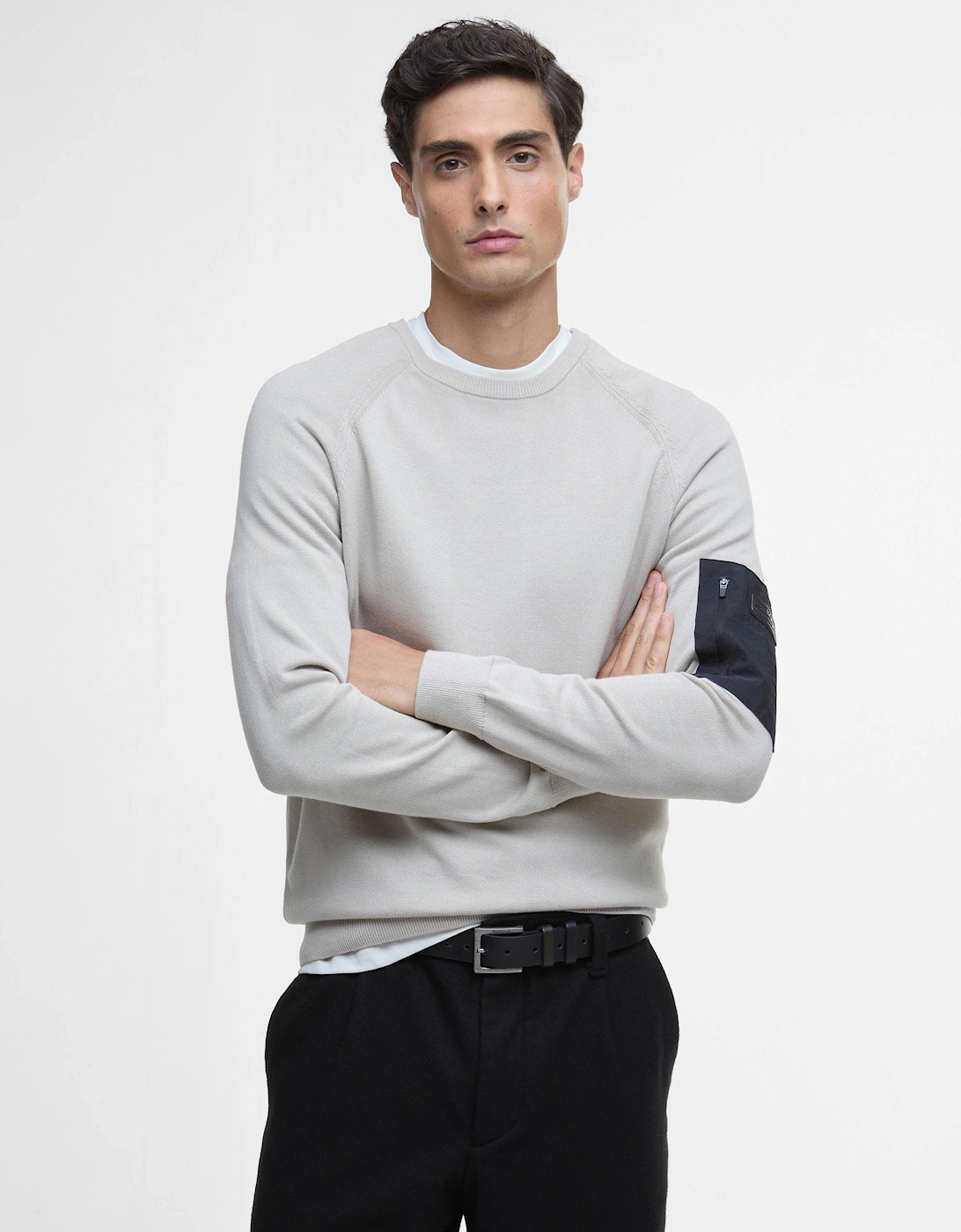 Blades Mens Cotton Crew Neck Jumper, 7 of 6