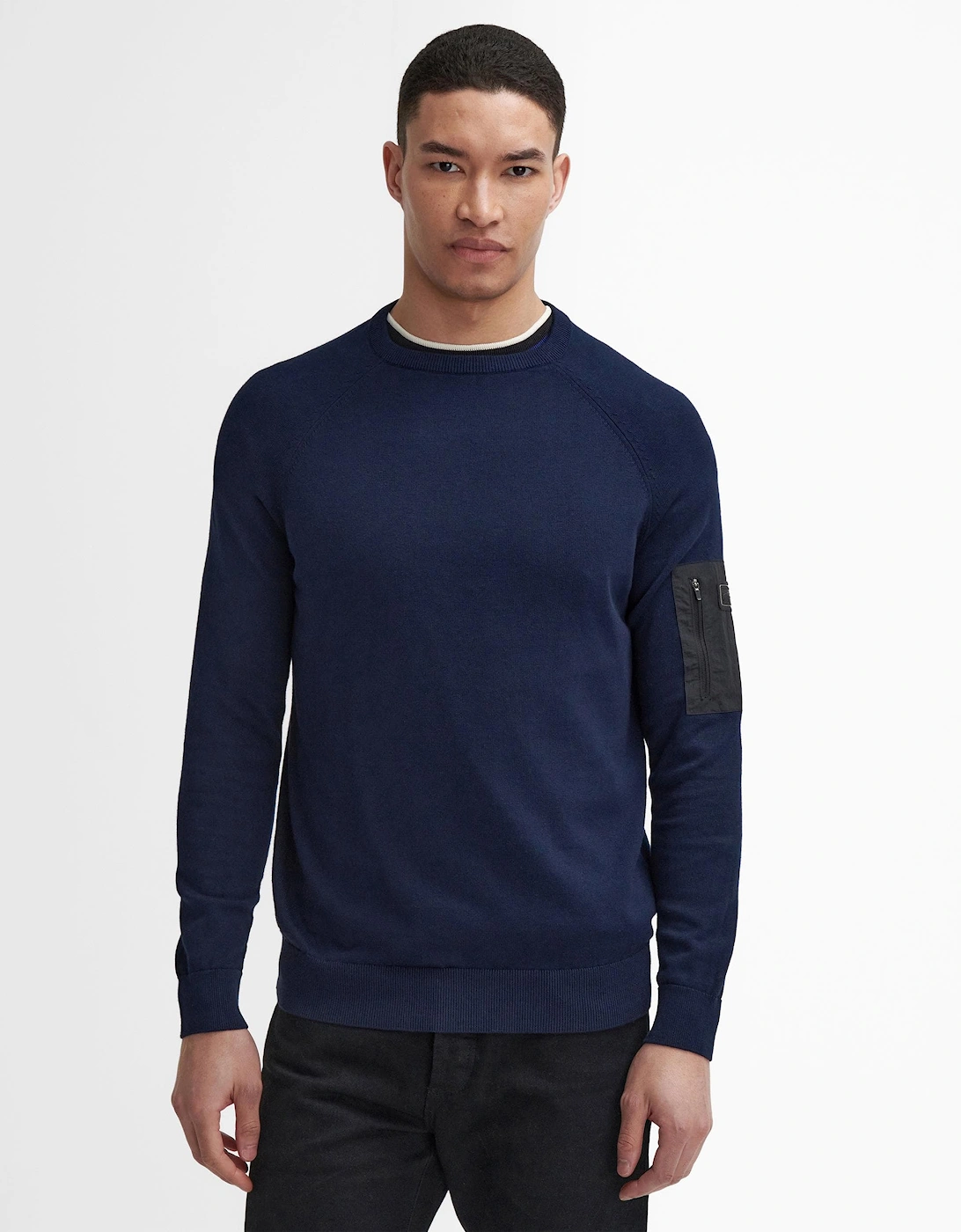 Blades Mens Cotton Crew Neck Jumper, 8 of 7