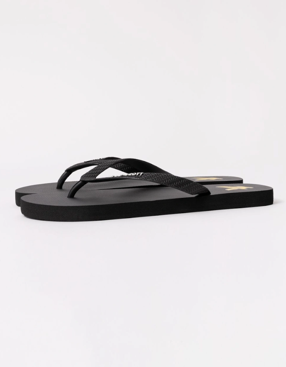 Lyle And Scott Men's Black Lyle & Scott Flip Flop - : 10