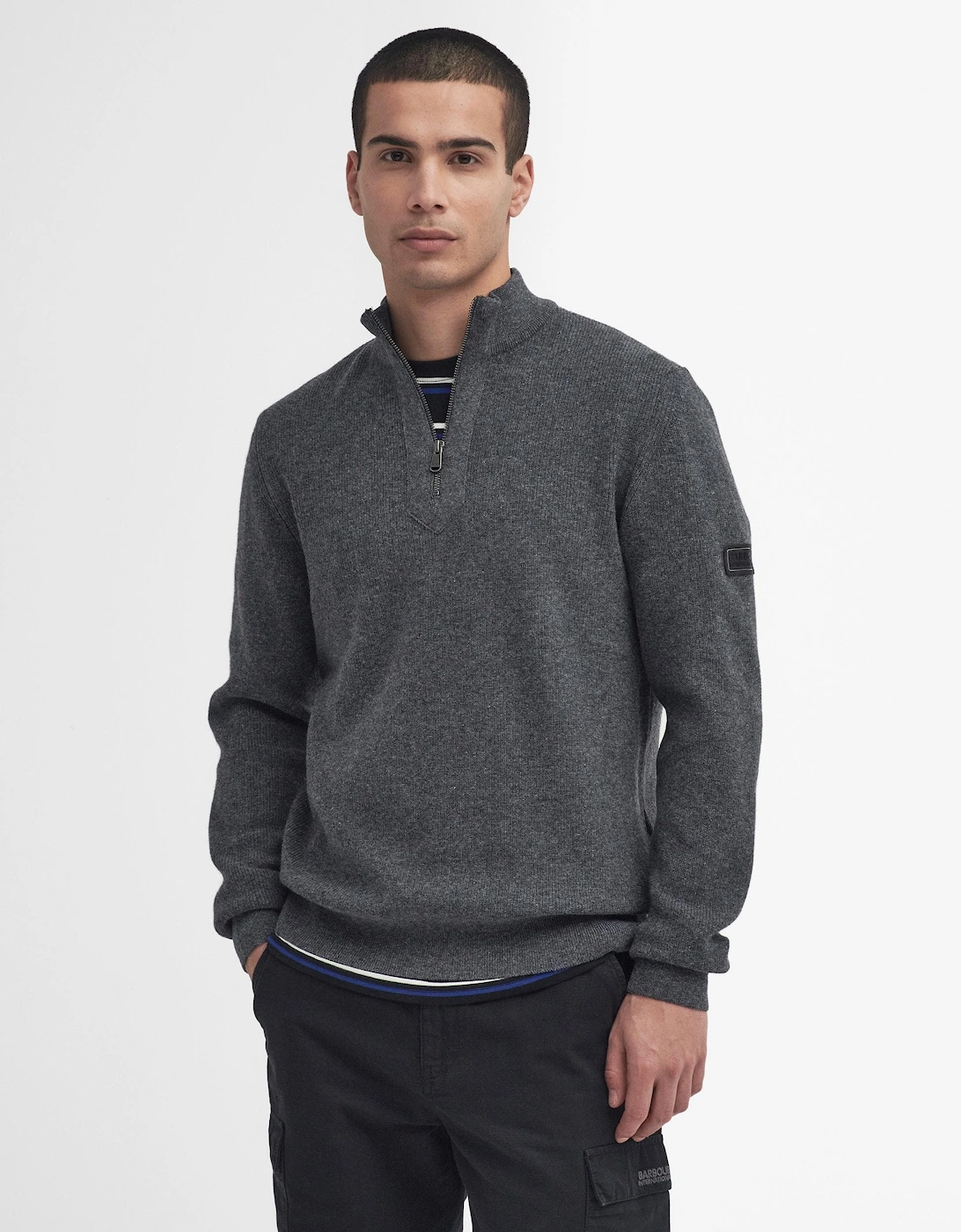 Crawley Mens Funnel Neck Jumper, 8 of 7