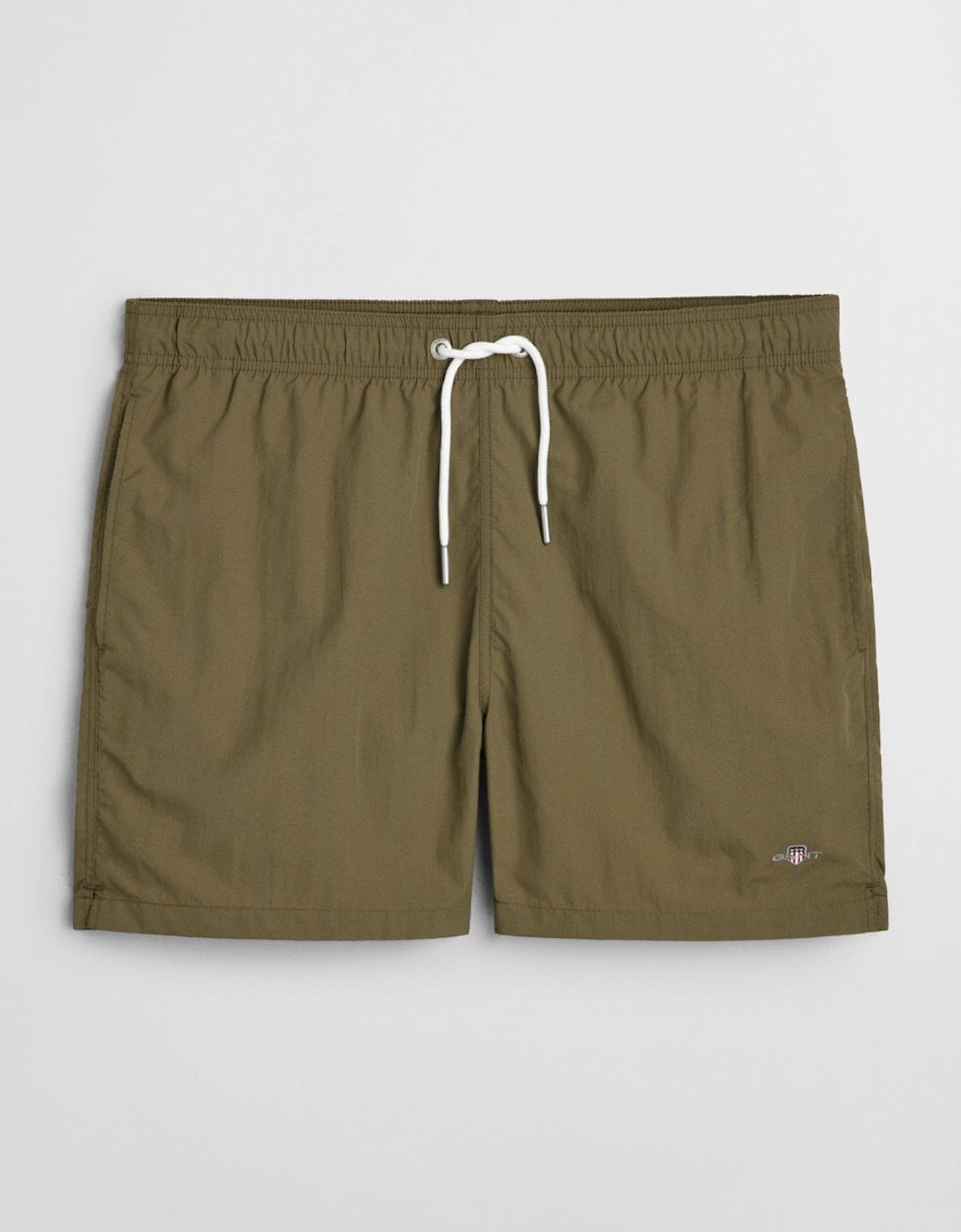 Mens Swim Shorts with Embroidered Shield Logo
