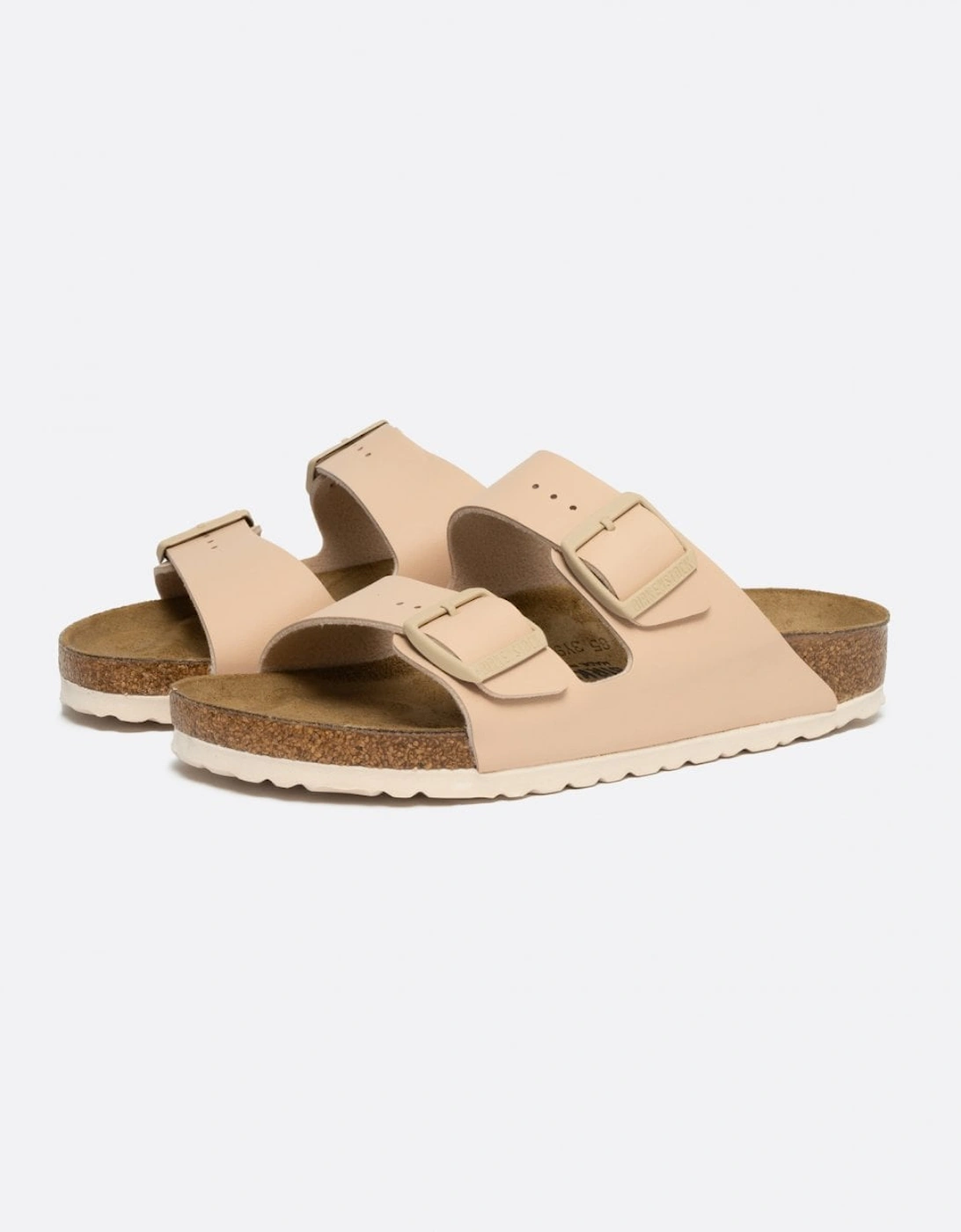 Women's Birkenstock Arizona Birko Flor Womens Sandals - New Beige - Tan - Size: 5.5/C