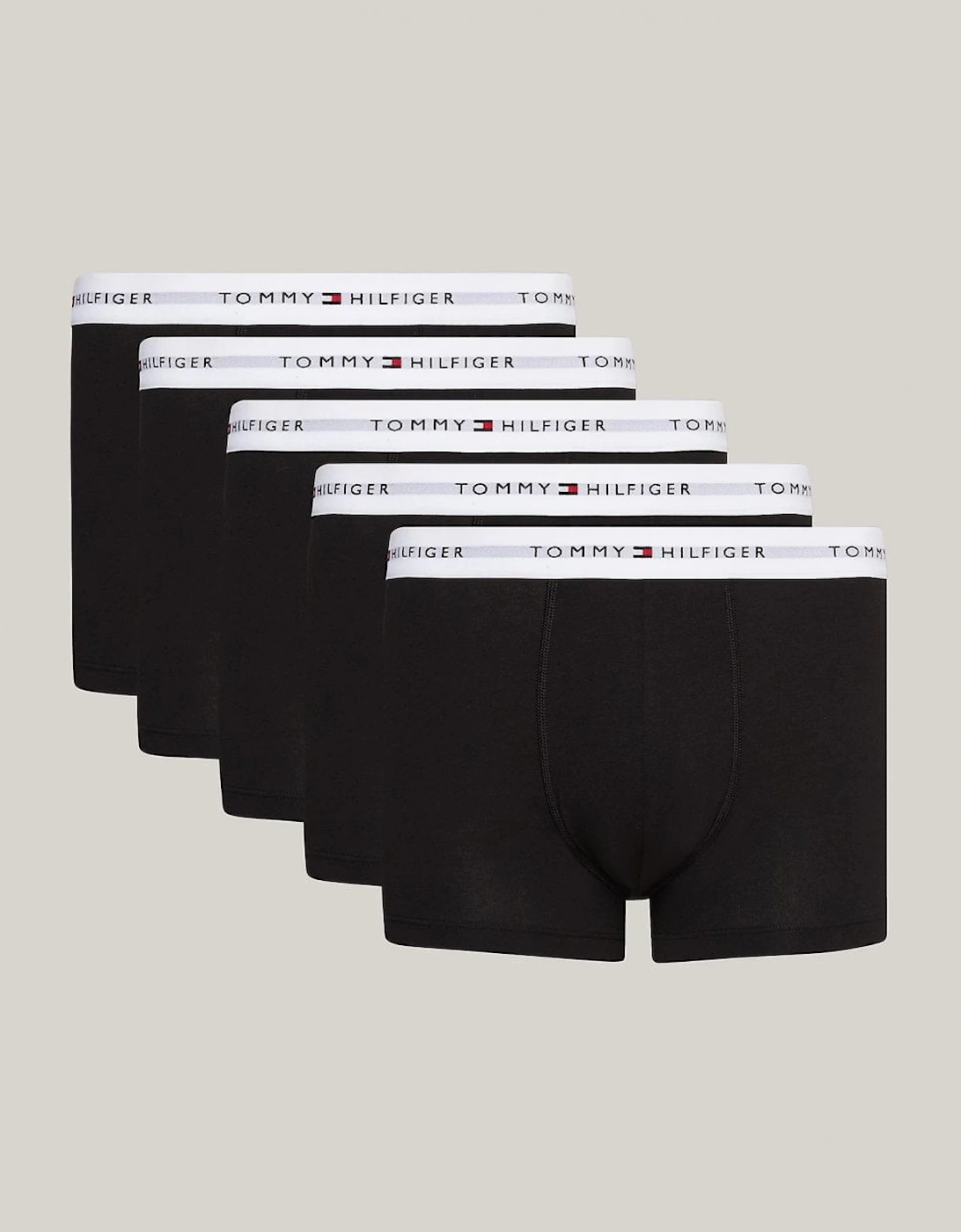 Tommy Hilfiger Men's Black Signature Trunk 5 Pack - : 33/32/32/5/5.5/6.5/7/6/7.5 M