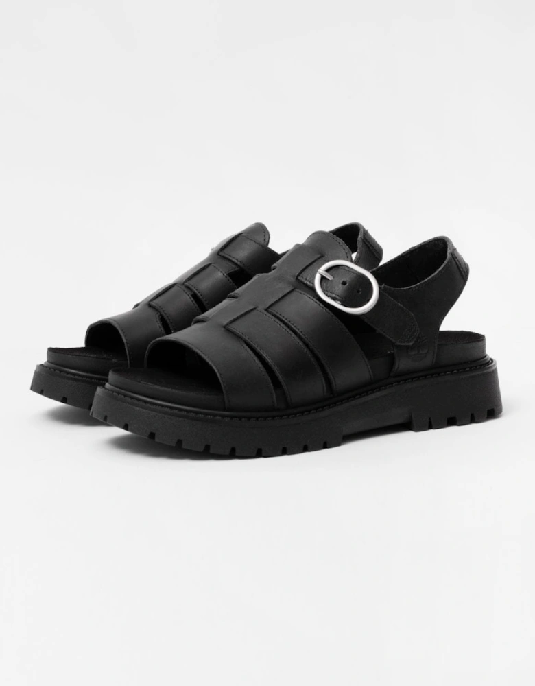 Timberland Clairemont Way Womens Fisherman Sandals - Black Full Grain