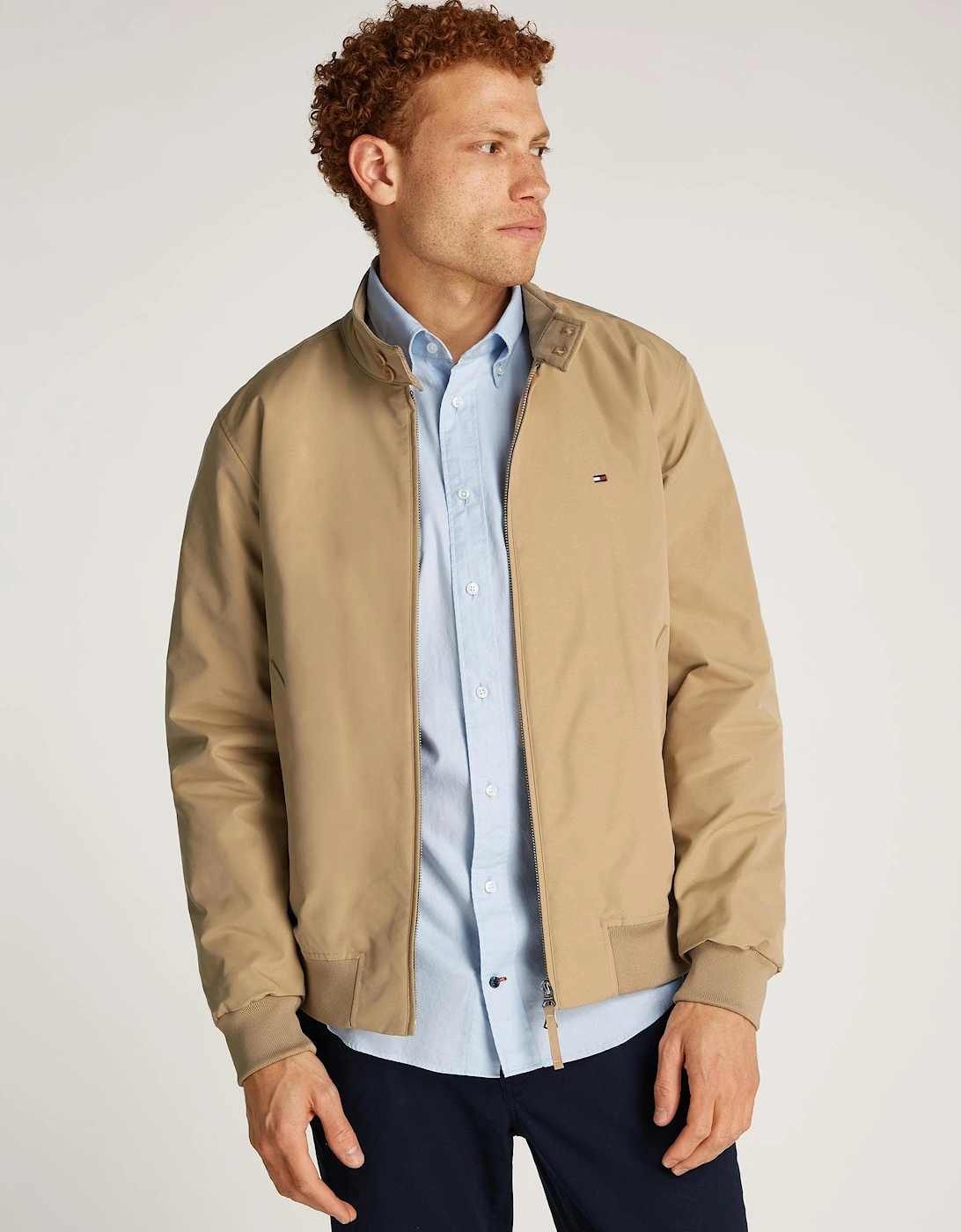 Tommy Hilfiger Men's Tan Harrington Jacket - : 42/Regular Xl