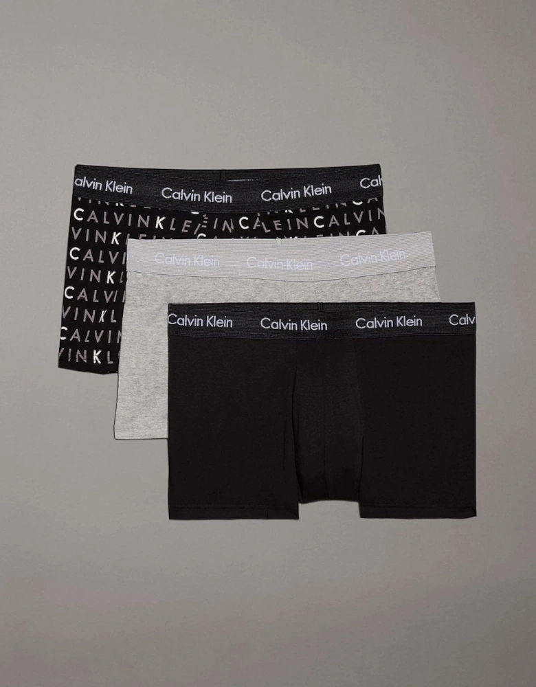 Cotton Stretch Mens Low Rise Trunk 3 Pack