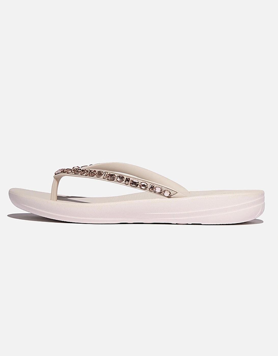 Womens iQushion Multi-Crystal Ergonomic Flip-Flops, 5 of 4