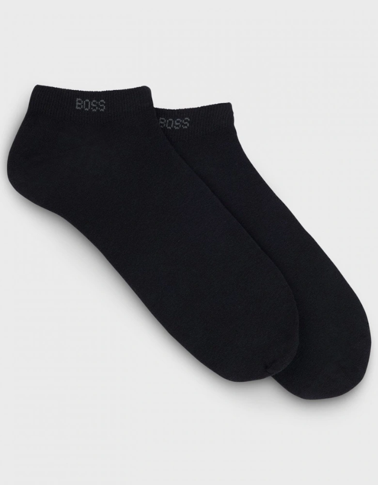 BOSS Orange Two-Pack of Ankle Length Socks in Stretch Fabric NOS
