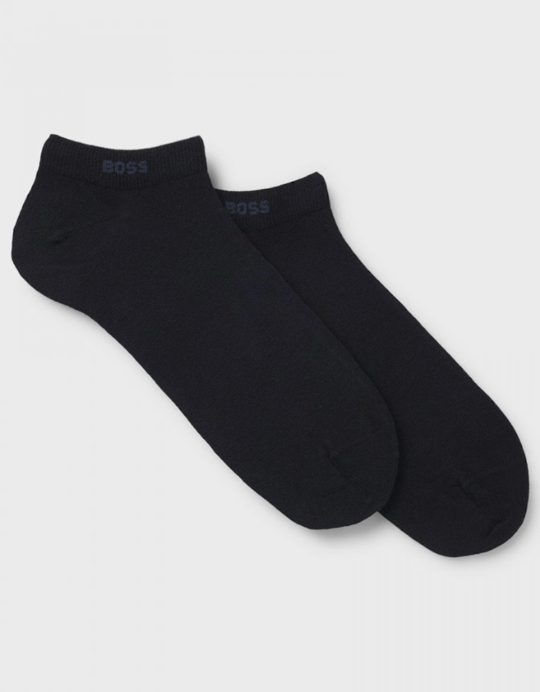 BOSS Orange Two-Pack of Ankle Length Socks in Stretch Fabric NOS