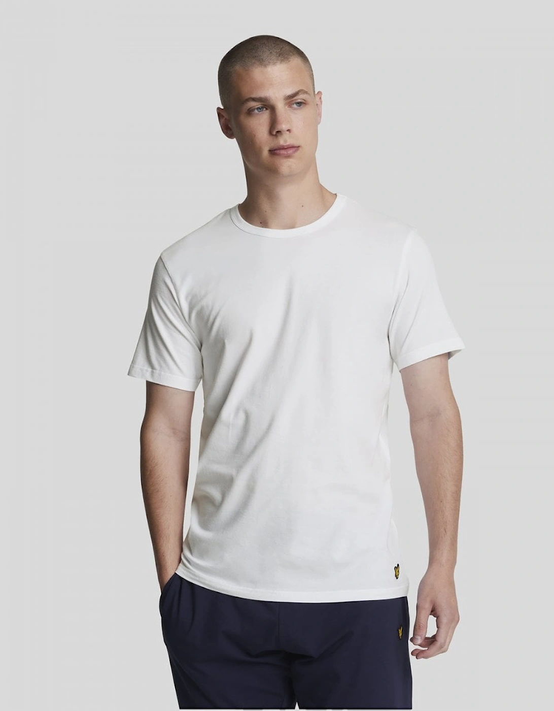 Lyle And Scott Men's White Lyle & Scott Basic 3 Pack T-Shirt - : 38/Regular M