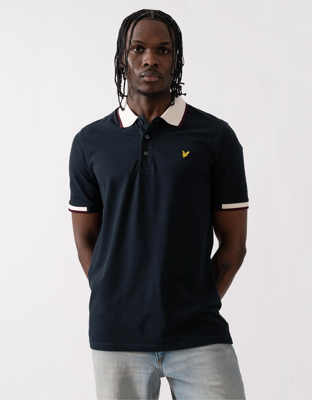 Lyle & Scott Half Tipped Mens Polo Shirt, 6 of 5
