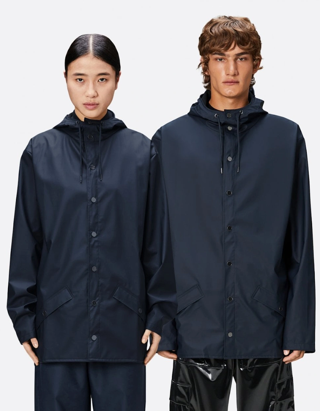 Rains Women's Navy/Navy Unisex Jacket - 47 - Size: 12