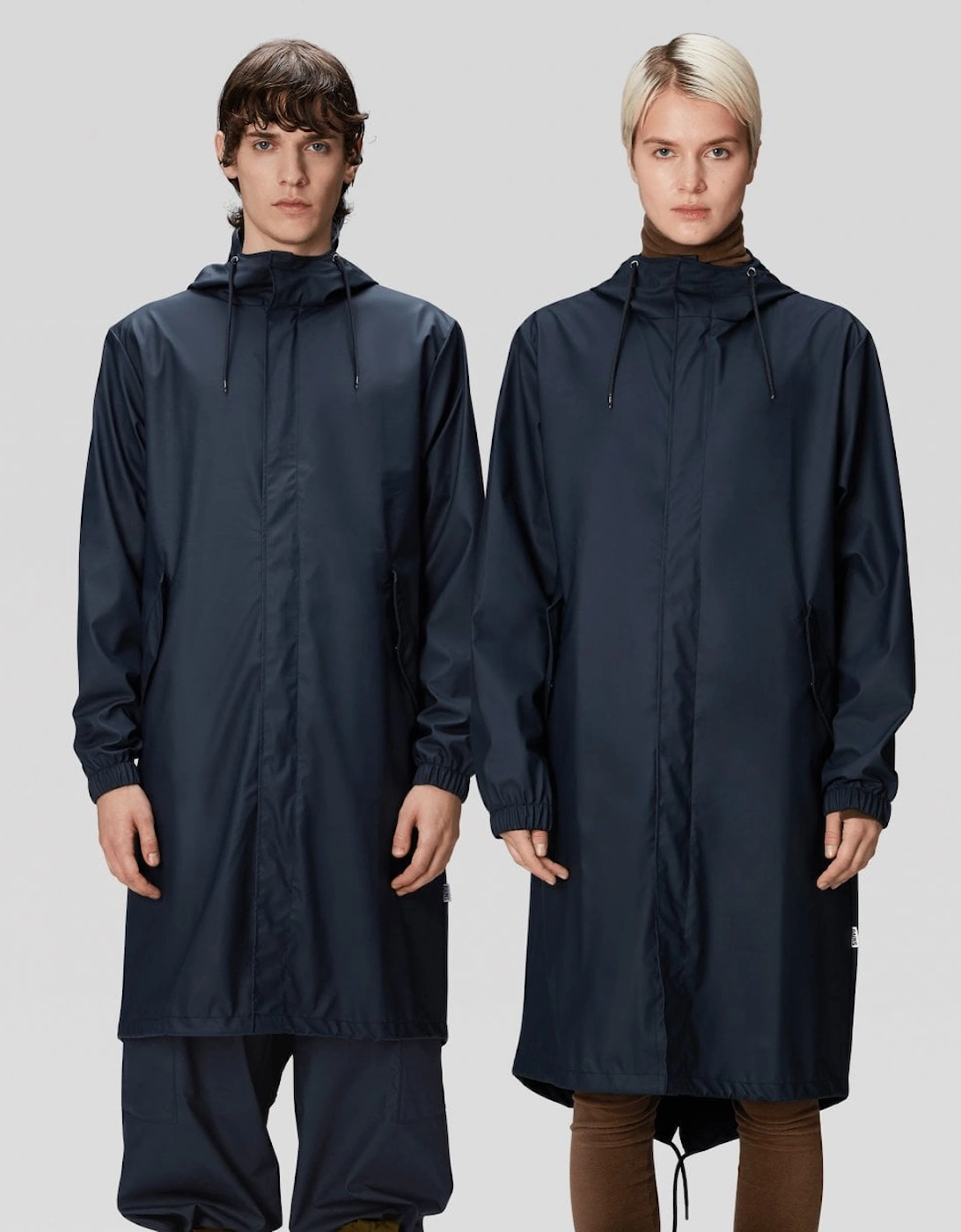 Rains Women's Rains Unisex Fishtail Parka - 47 Navy