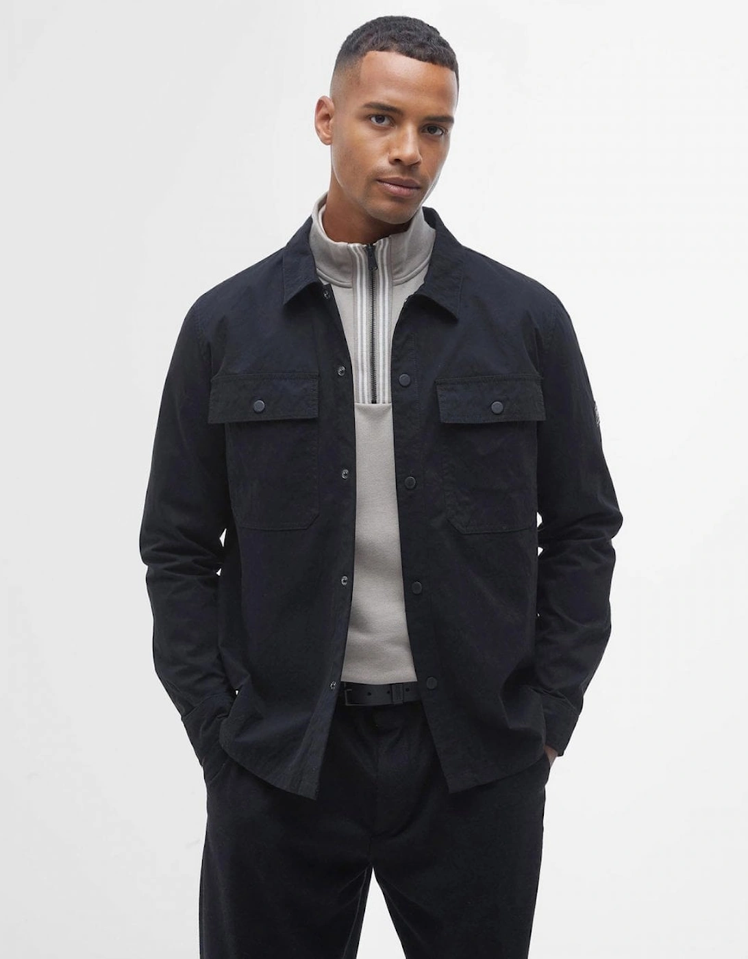 Rocco Mens Peached Overshirt, 8 of 7