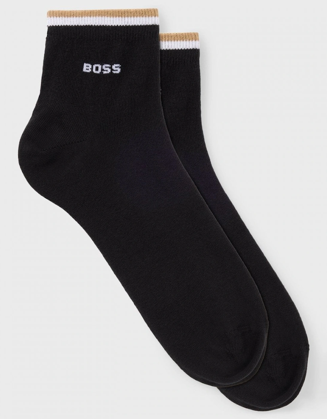 BOSS Orange Mens Two-Pack of Short Length Socks with Signature Stripe NOS, 5 of 4