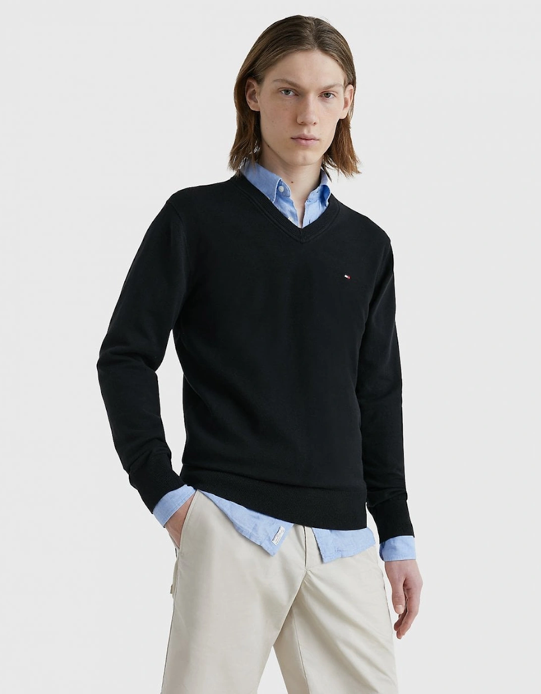 1985 V-Neck Mens Sweatshirt, 6 of 5