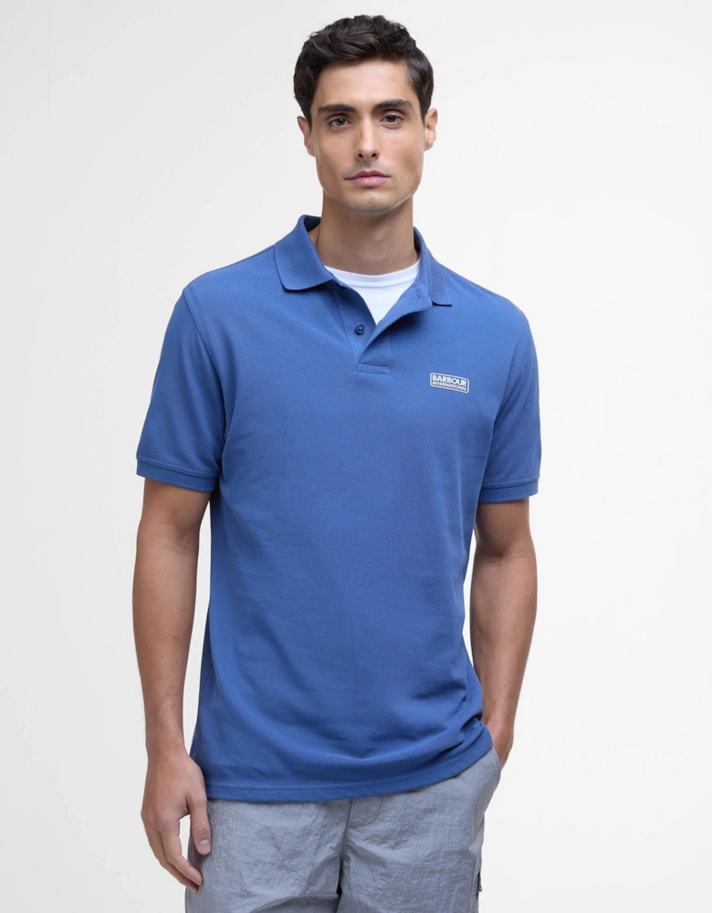 Essential Short Sleeve Mens Polo - North Sea Blue