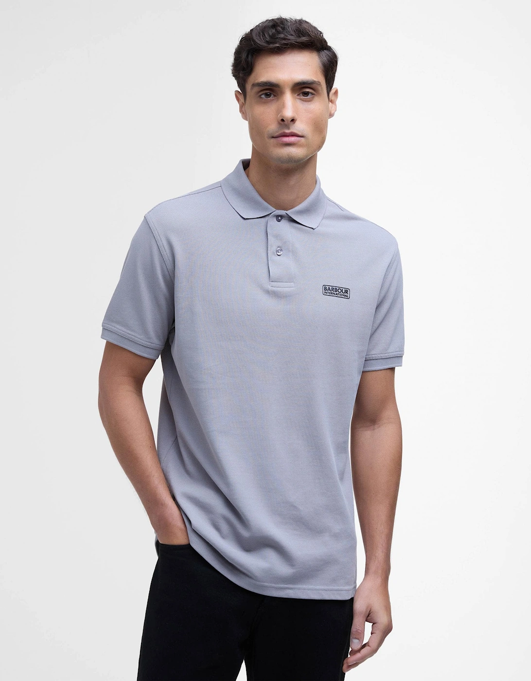 Essential Short Sleeve Mens Polo - Pale Slate, 6 of 5