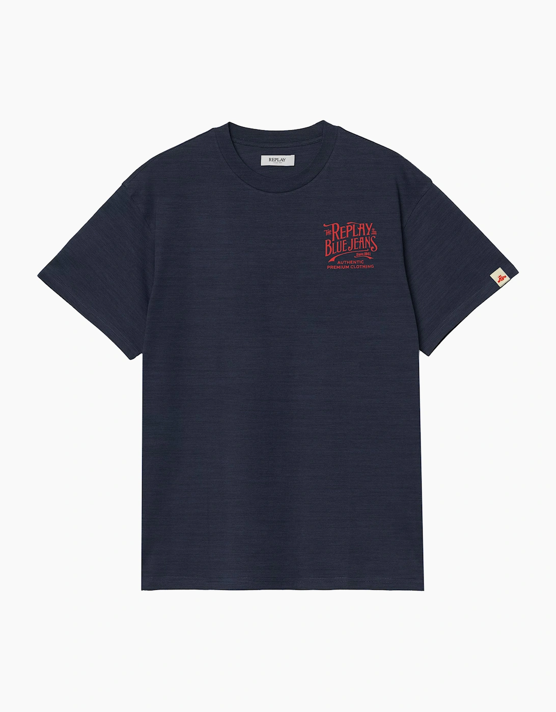 Replay Men's Blue Royal Eagle Back Print T-Shirt  36 Small