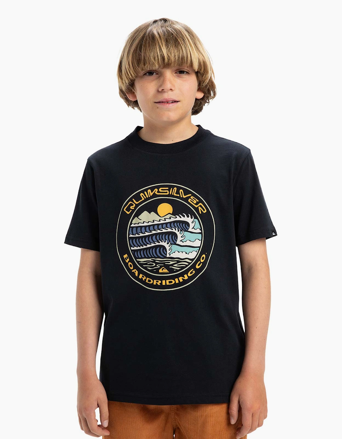 Quiksilver Men's Quiksilver Kids Evo Three Seas Short Sleeve T-Shirt - Black