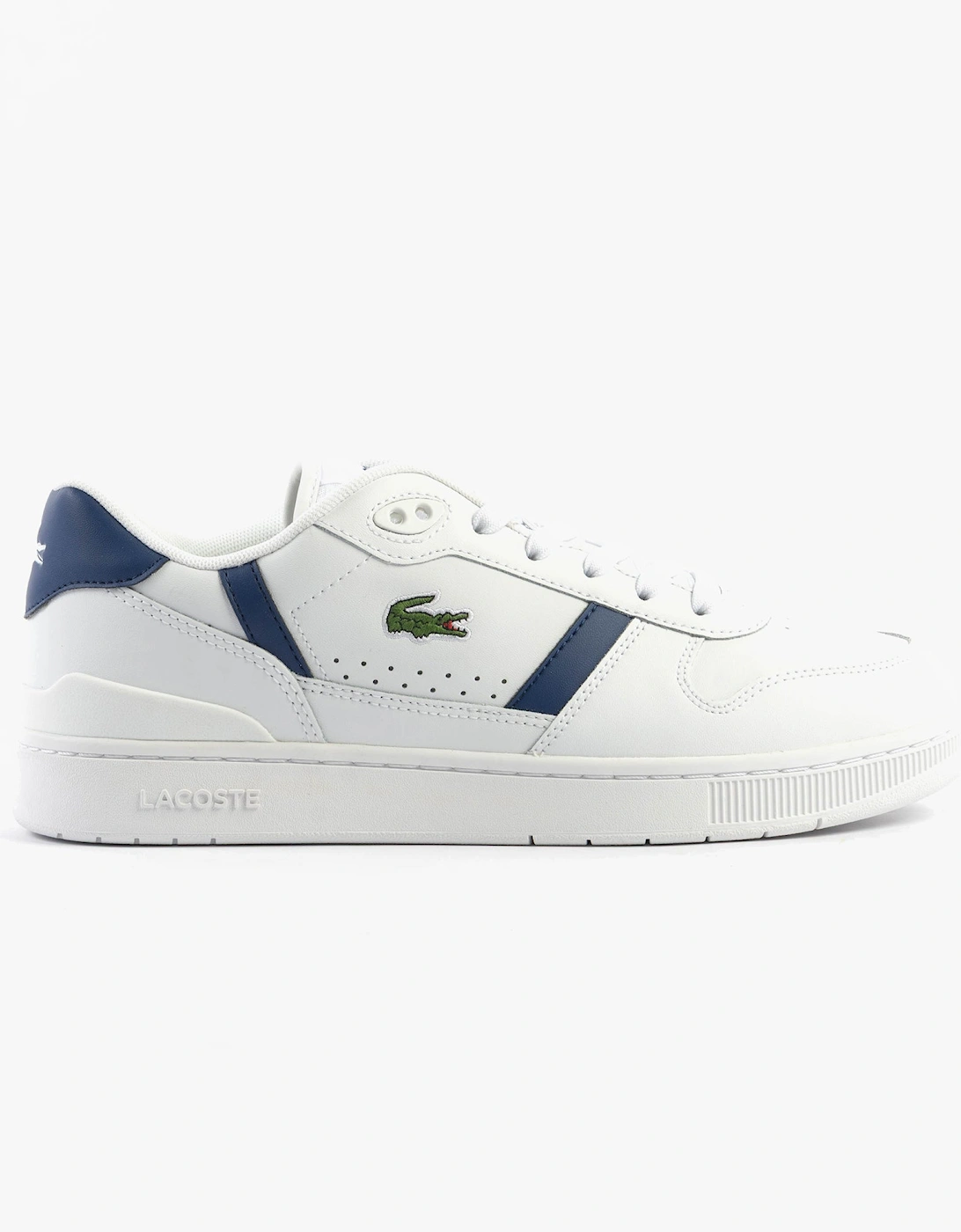 Lacoste Men's Navy T-Clip Set Trainers White/ - : 8 Uk Size 8