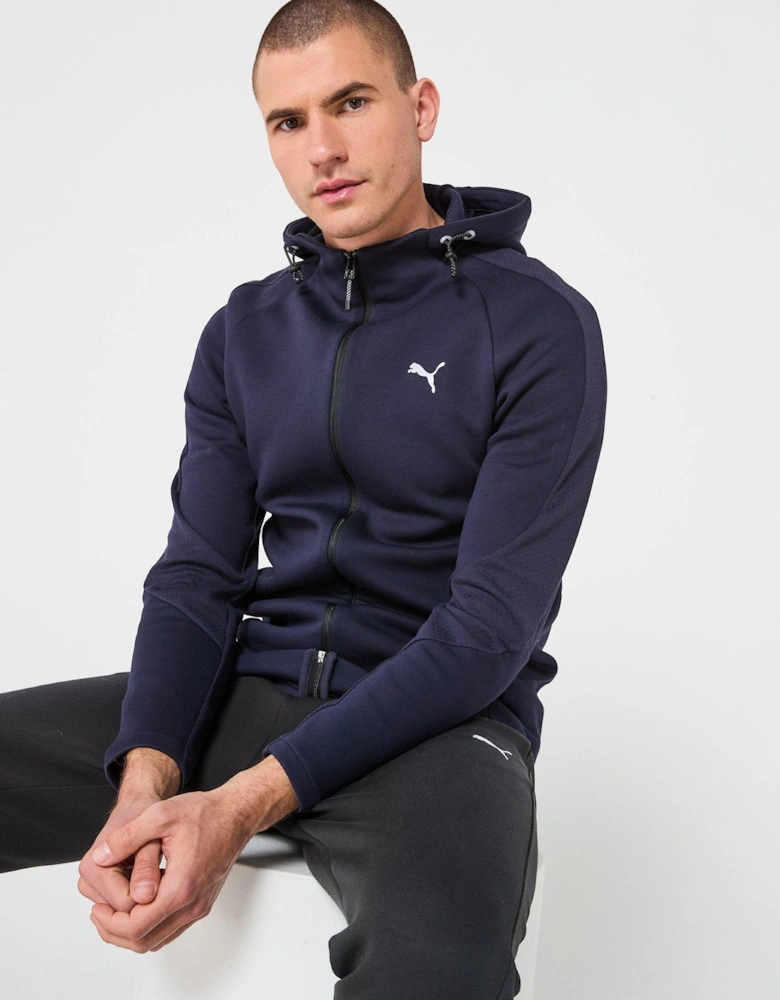 Men's Evostripe Full-Zip Hoodie - Navy