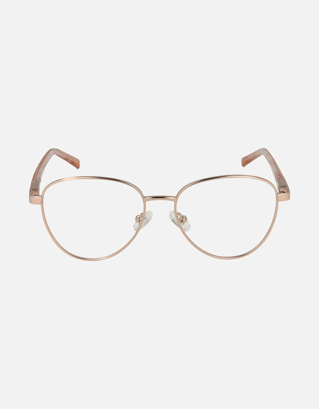 Round Metal Full-Rim Eyeglasses Unisex - Rose Gold Frames