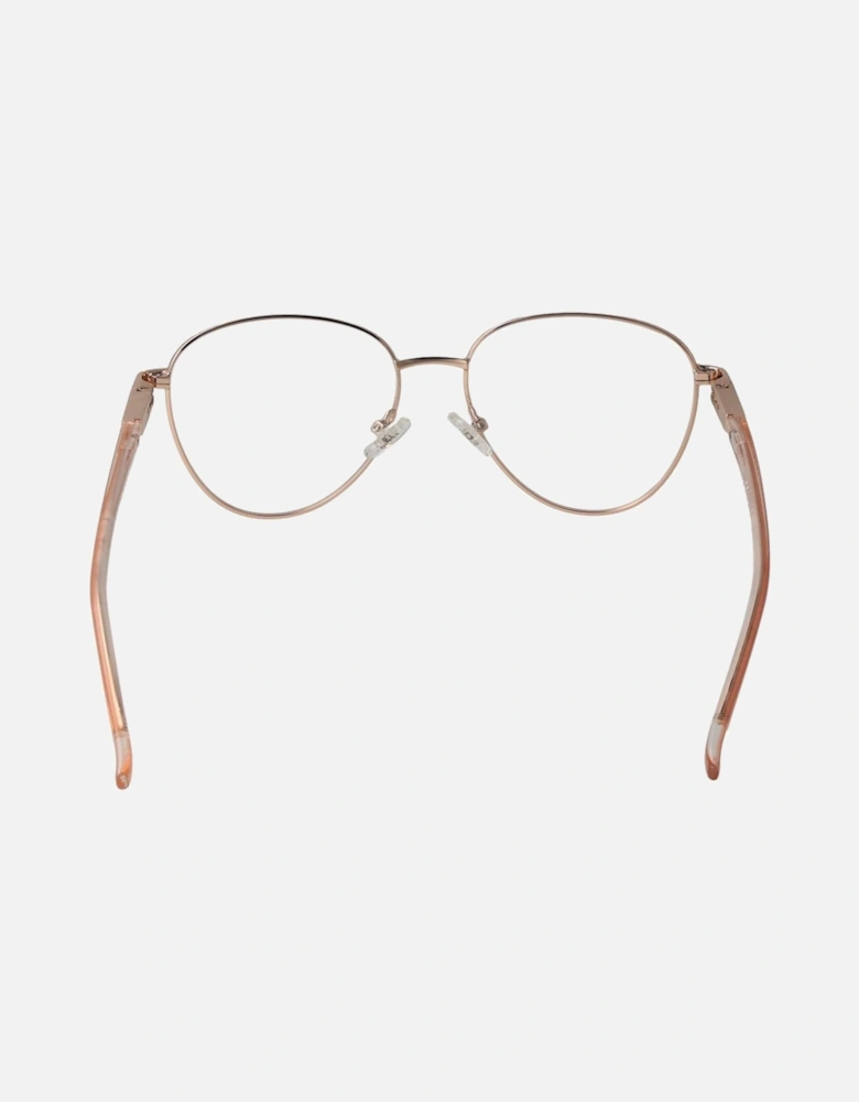 Round Metal Full-Rim Eyeglasses Unisex - Rose Gold Frames