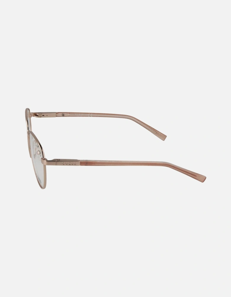 Round Metal Full-Rim Eyeglasses Unisex - Rose Gold Frames