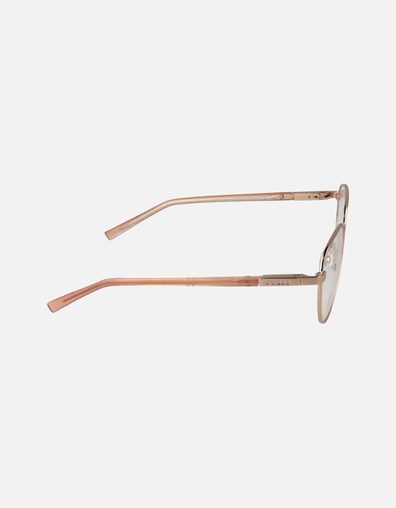 Round Metal Full-Rim Eyeglasses Unisex - Rose Gold Frames
