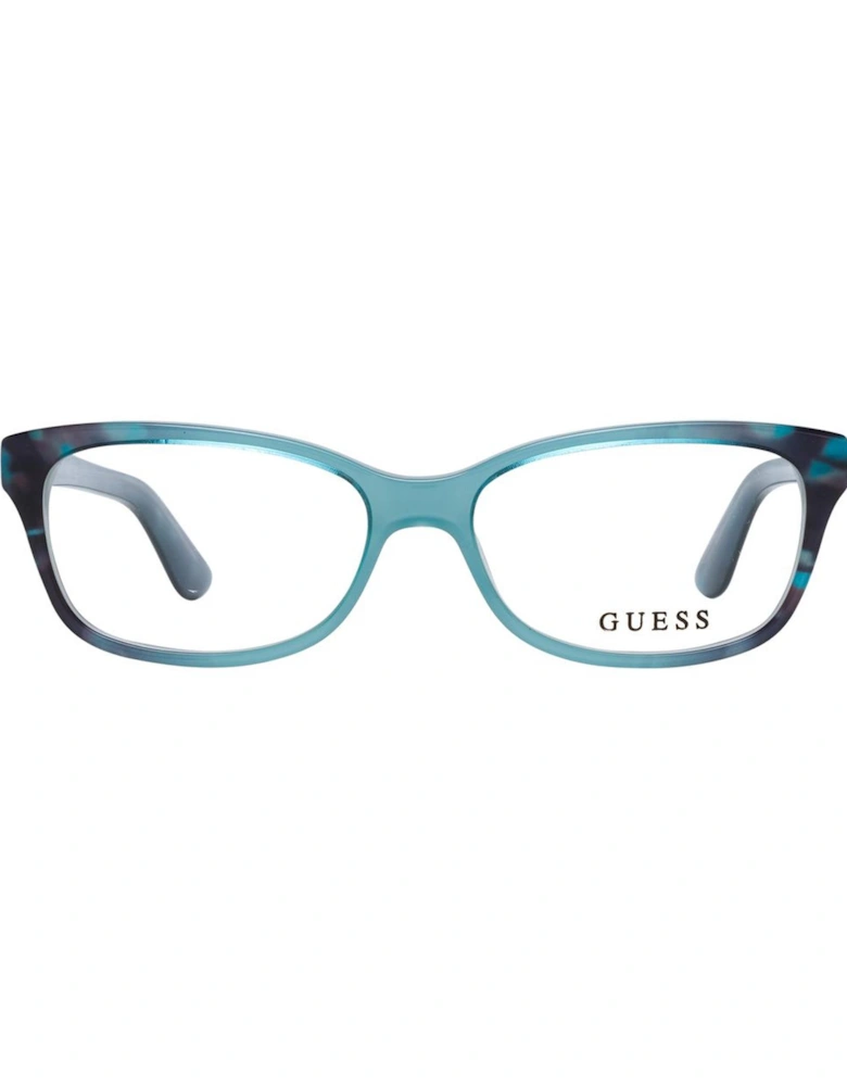 Rectangle Full-Rim Plastic Frame Glasses Women - Turquoise