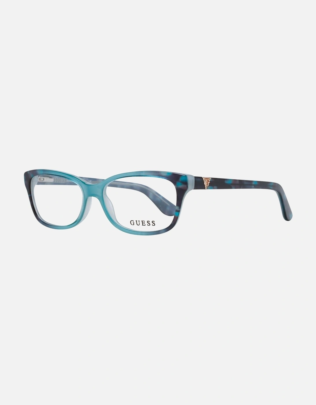 Rectangle Full-Rim Plastic Frame Glasses Women - Turquoise, 4 of 3