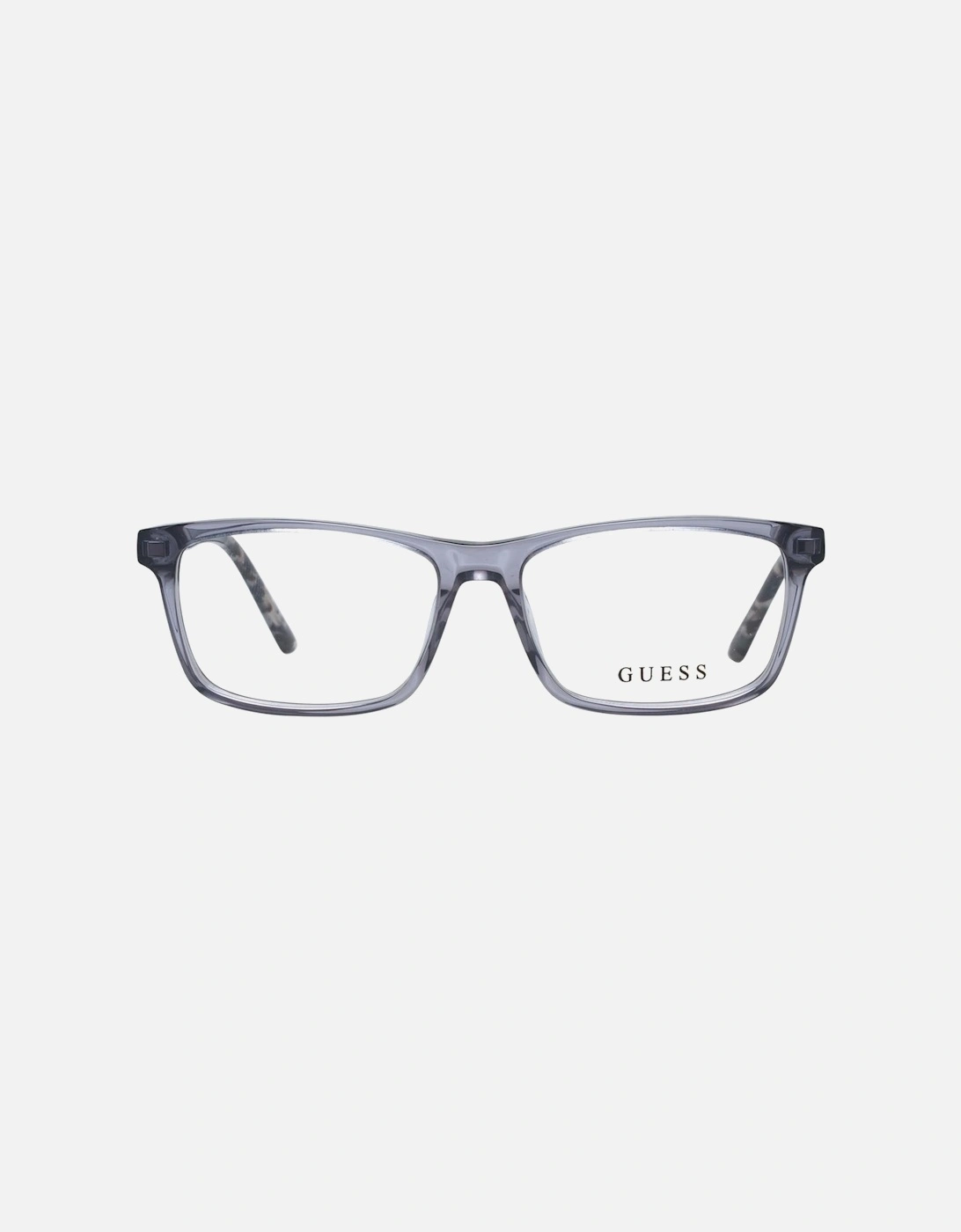 Rectangle Full-Rim Grey Plastic Glasses Unisex - Gray Frames