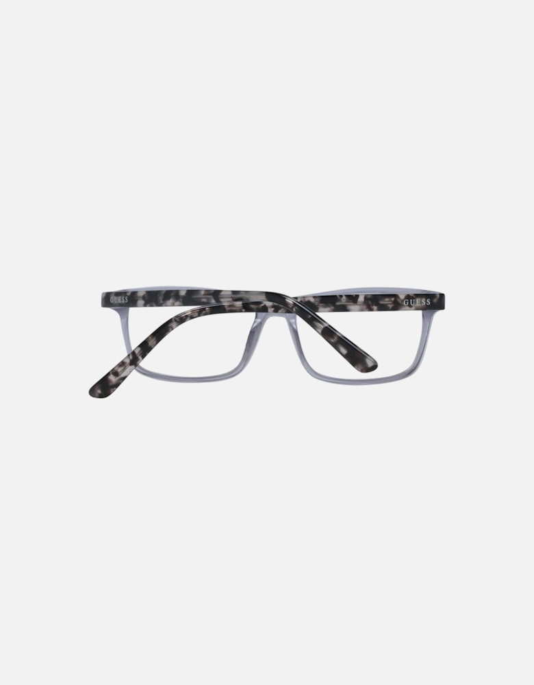 Rectangle Full-Rim Grey Plastic Glasses Unisex - Gray Frames