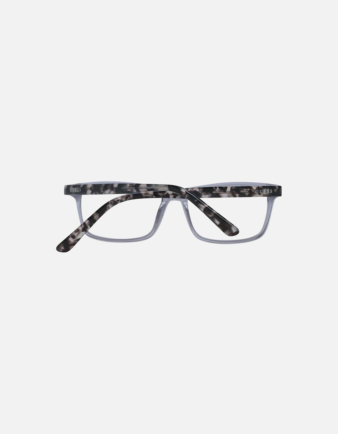 Rectangle Full-Rim Grey Plastic Glasses Unisex - Gray Frames