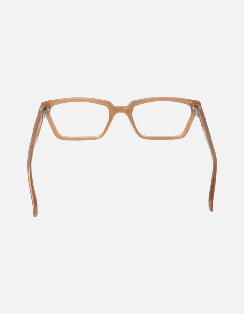 Rectangle Full-Rim Sunglasses with Spring Hinge Women - Beige Frames
