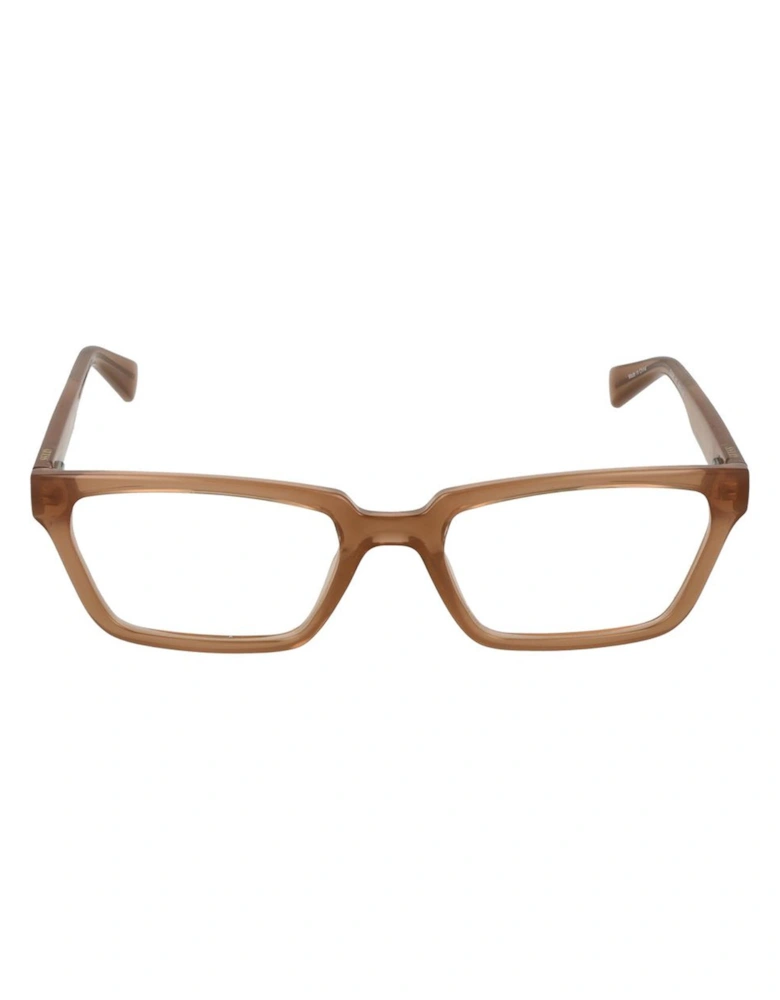 Rectangle Full-Rim Sunglasses with Spring Hinge Women - Beige Frames