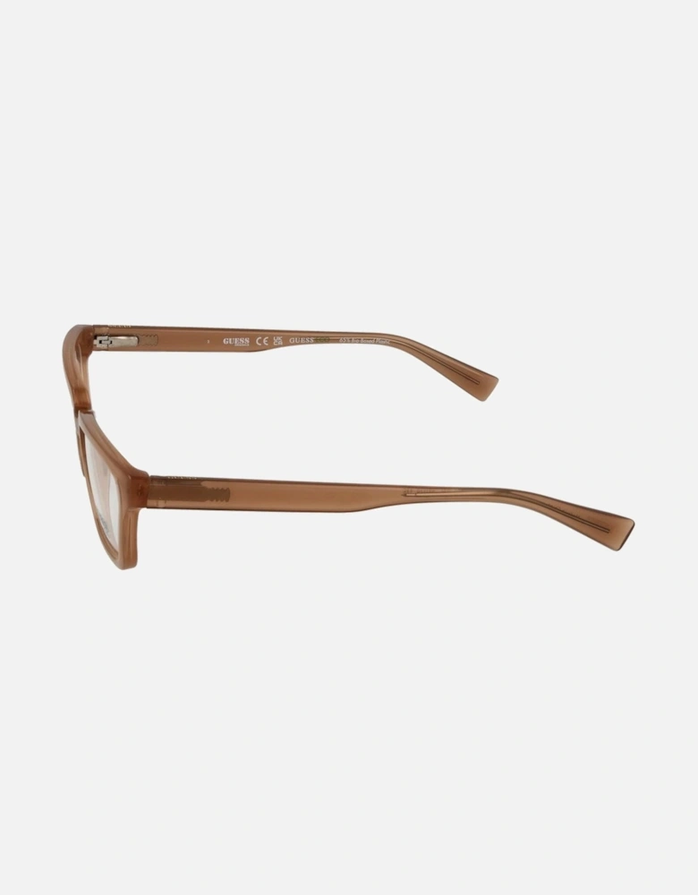 Rectangle Full-Rim Sunglasses with Spring Hinge Women - Beige Frames