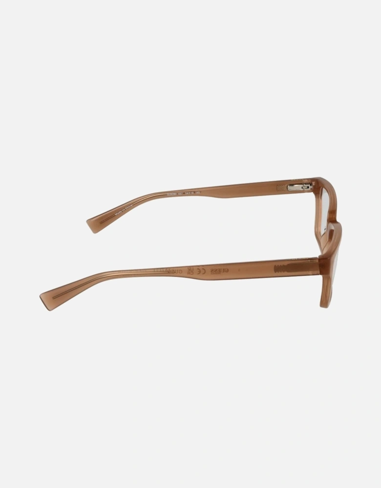 Rectangle Full-Rim Sunglasses with Spring Hinge Women - Beige Frames