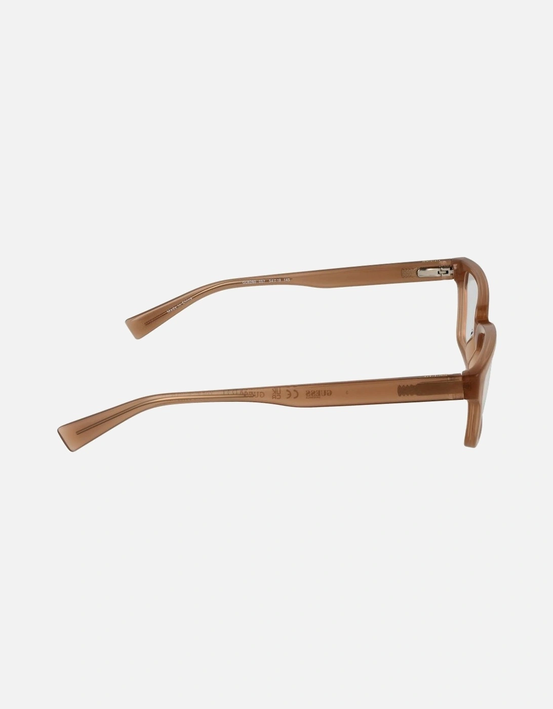 Rectangle Full-Rim Sunglasses with Spring Hinge Women - Beige Frames
