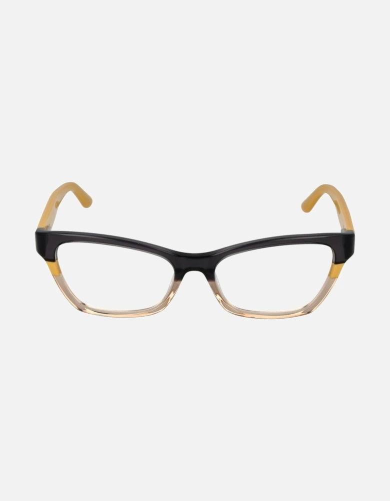 Acetate Full-Rim Rectangle Glasses Women - Black Frames