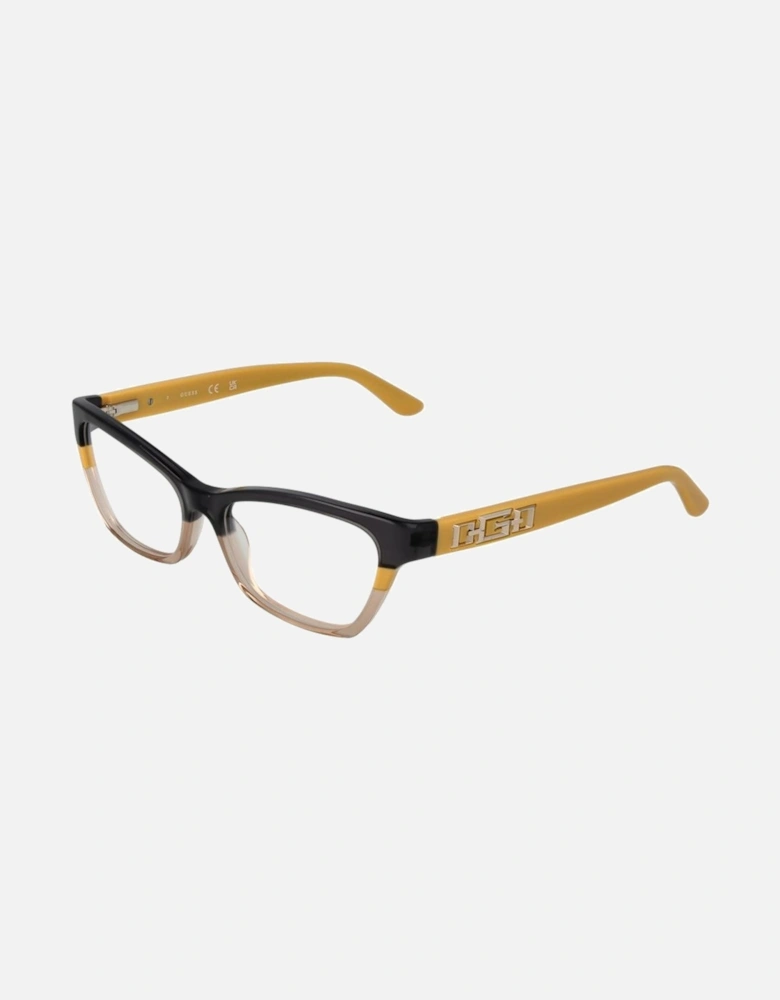 Acetate Full-Rim Rectangle Glasses Women - Black Frames