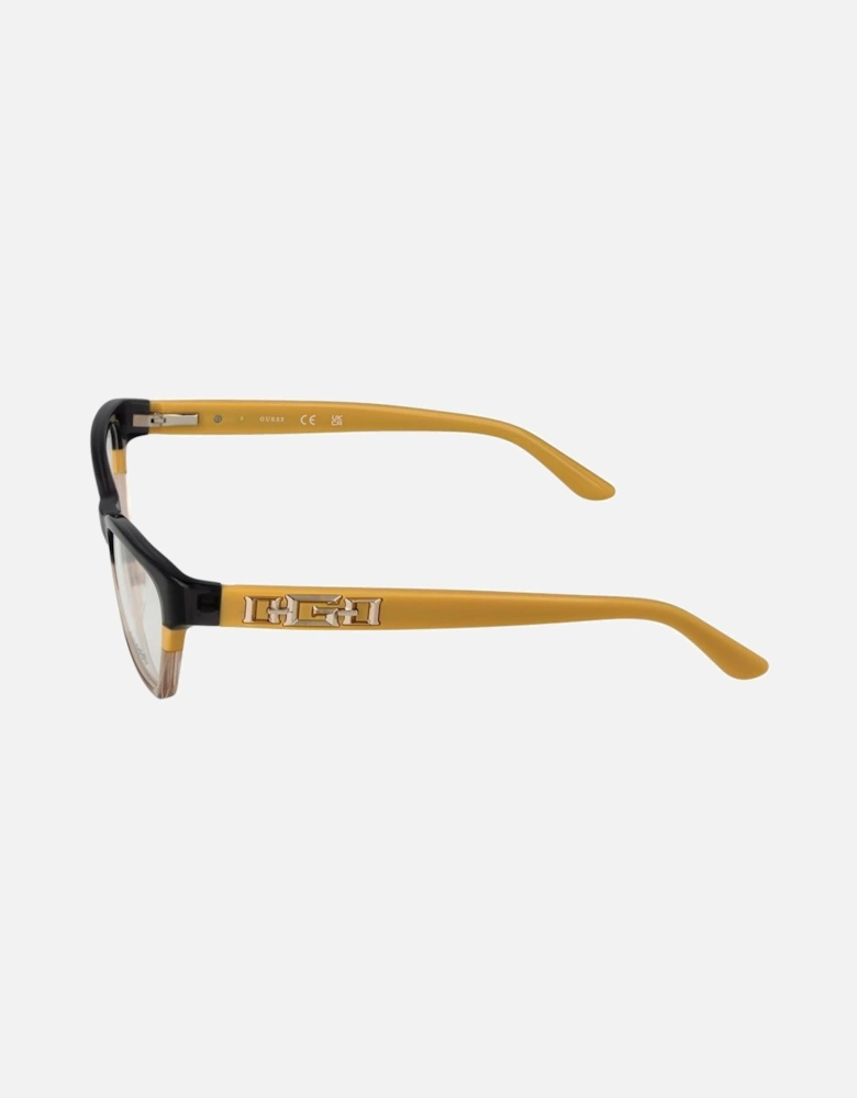 Acetate Full-Rim Rectangle Glasses Women - Black Frames