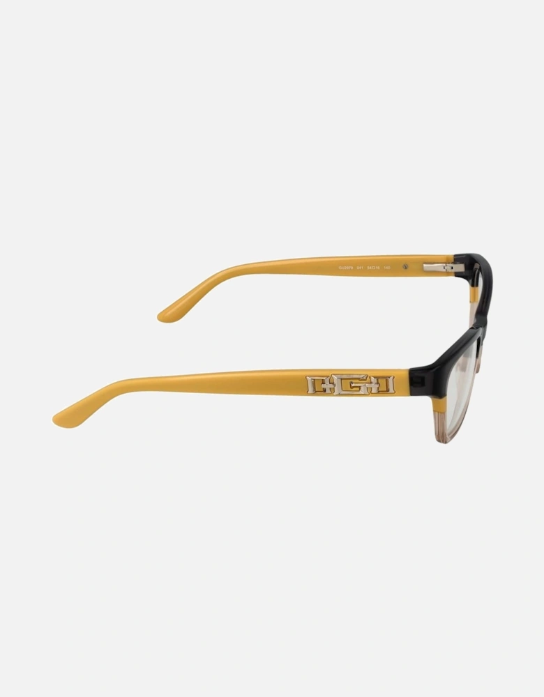 Acetate Full-Rim Rectangle Glasses Women - Black Frames