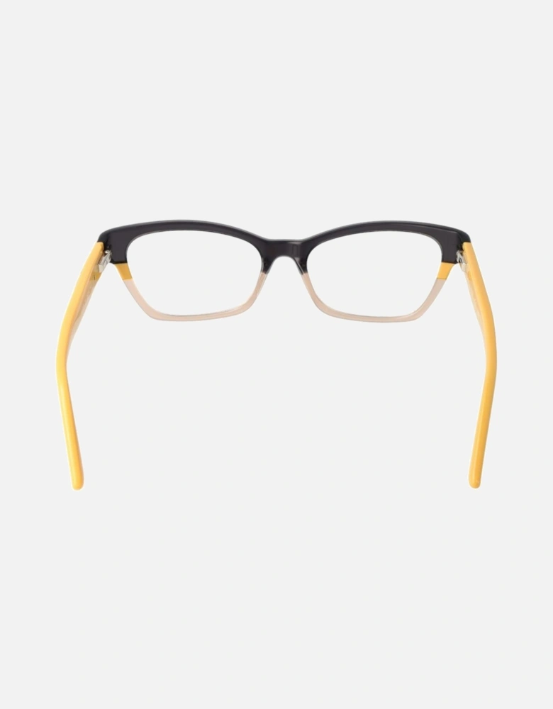 Acetate Full-Rim Rectangle Glasses Women - Black Frames