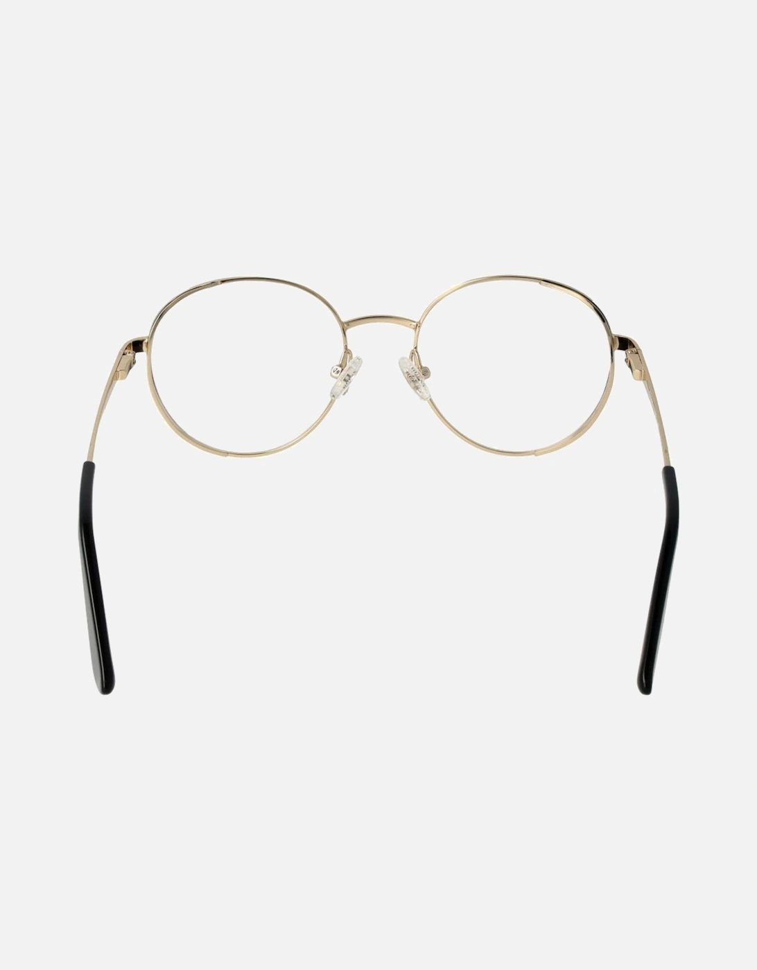 Metal Round Full-Rim Glasses with Demo Lenses Women - Gold Frames
