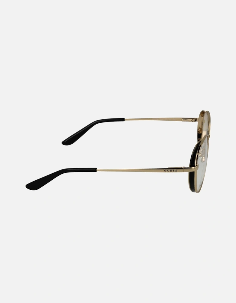 Metal Round Full-Rim Glasses with Demo Lenses Women - Gold Frames